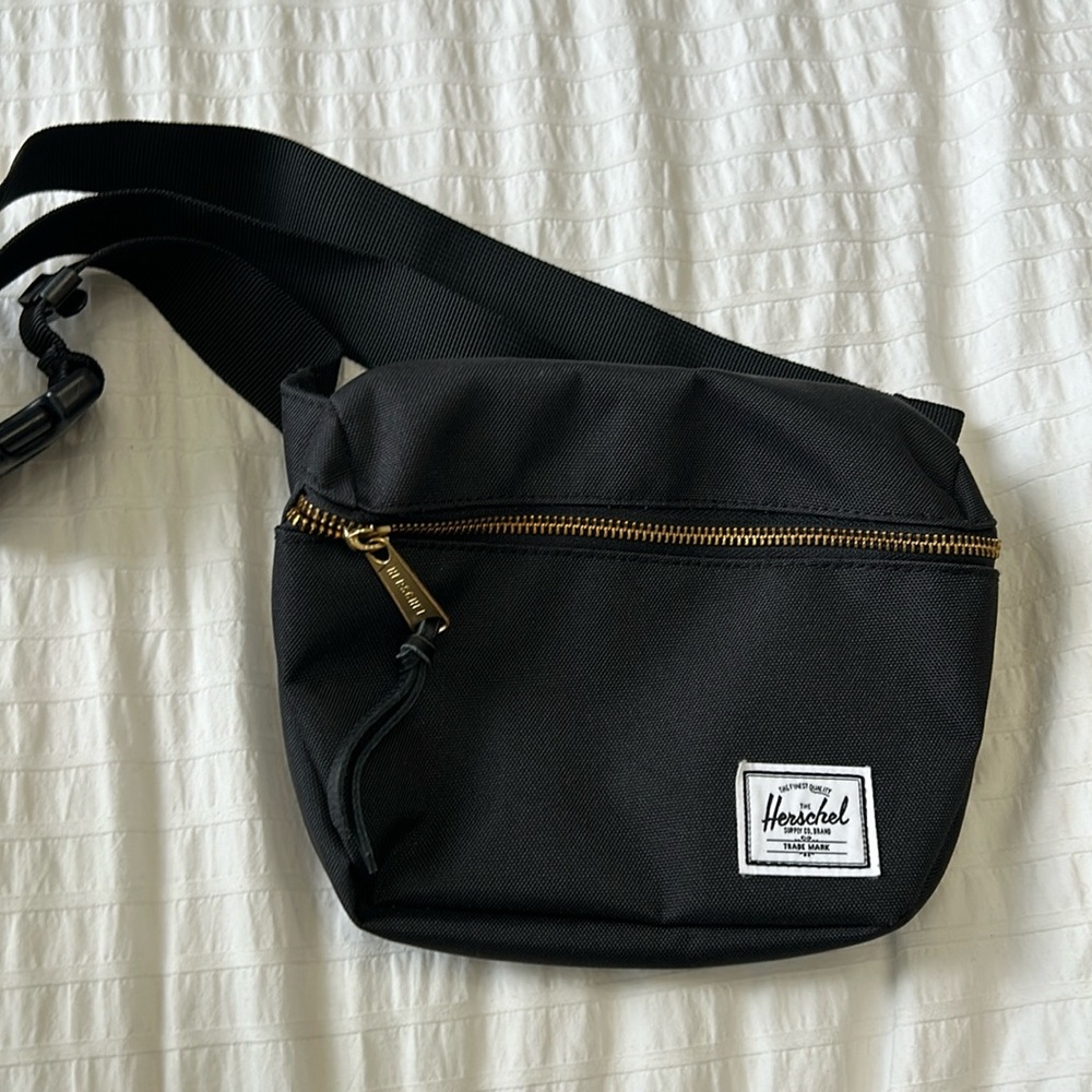 Black Herschel belt bag